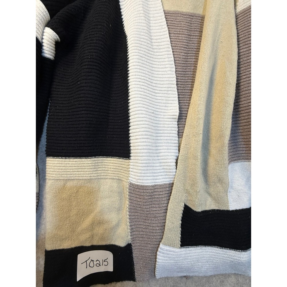 Exlura Colorblock Patchwork Open Front Cardigan S… - image 2